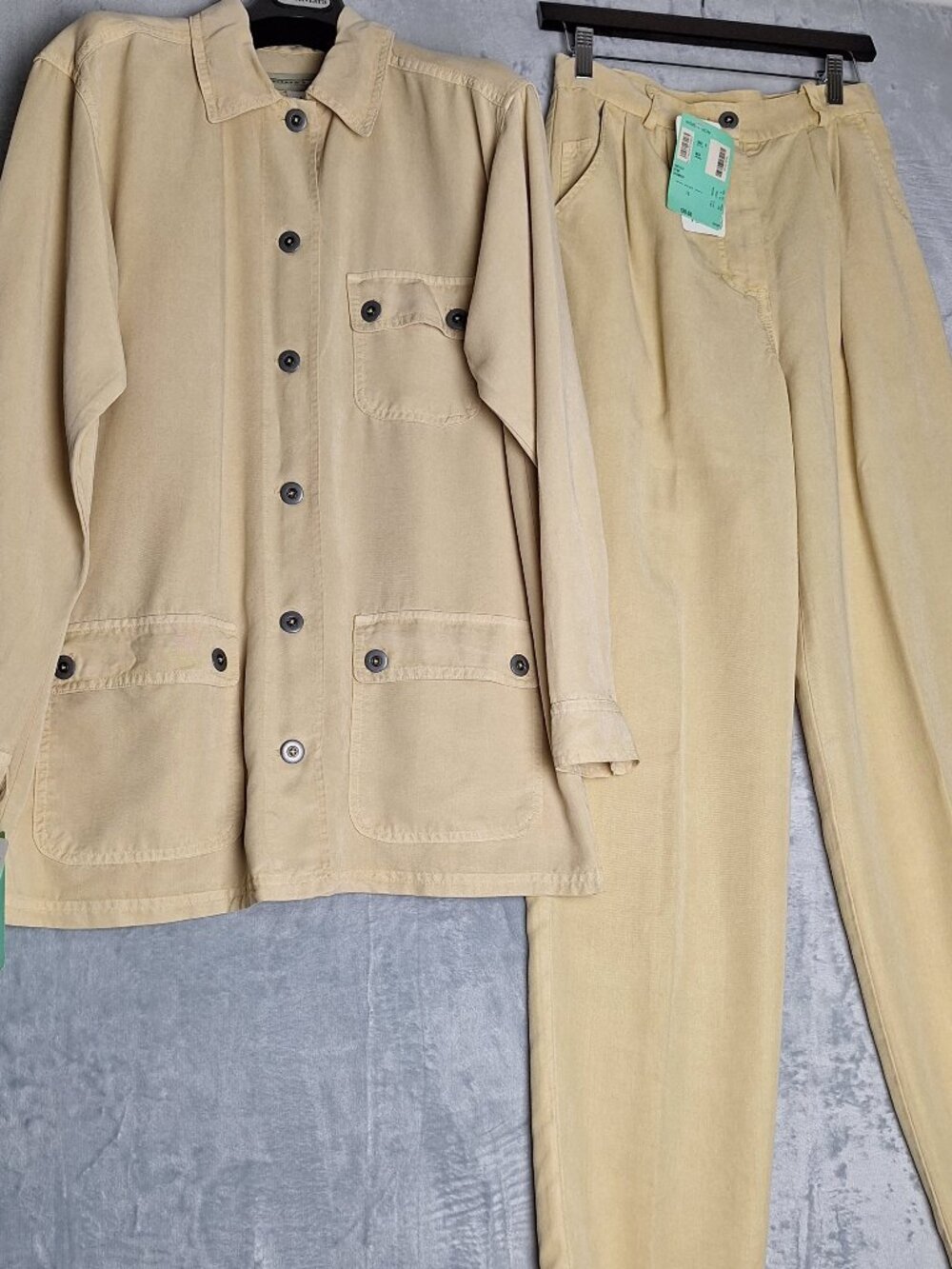 VGT Whitham & Whyte Classic Chore Boxy Style Jacket Sz S & Pants Set Sz 10 NWT